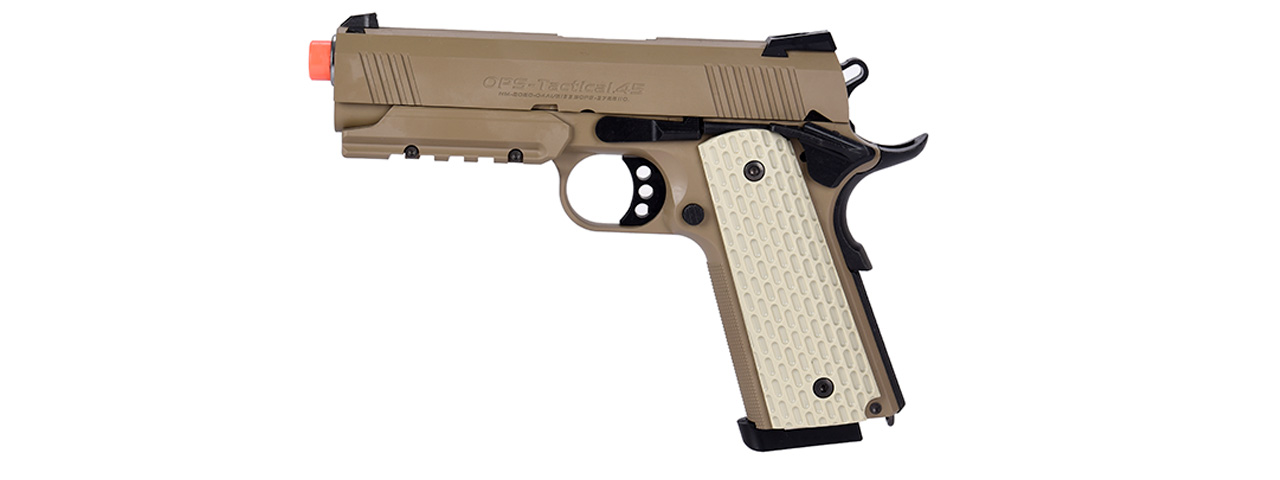 Tokyo Marui Desert Warrior 4.3 Gas Blowback Airsoft Pistol (DESERT) - Click Image to Close