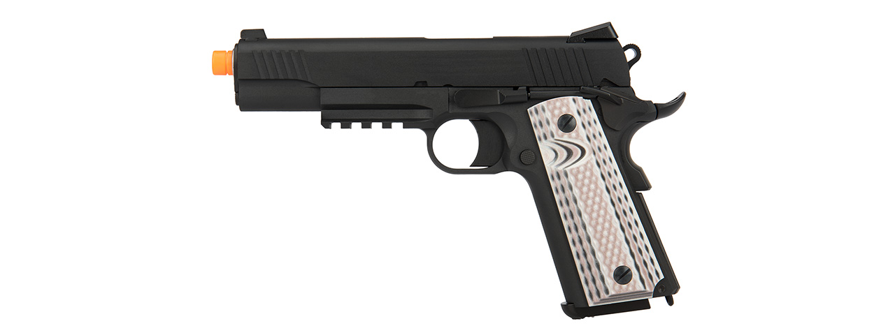 WE Tech Full Metal 1911 M45A1 Gas Blowback Airsoft Pistol (BLACK) - Click Image to Close