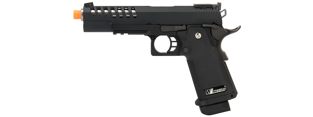 WE Tech 1911 Hi-Capa Hyper Speed Gas Blowback Airsoft PIstol (Black) - Click Image to Close