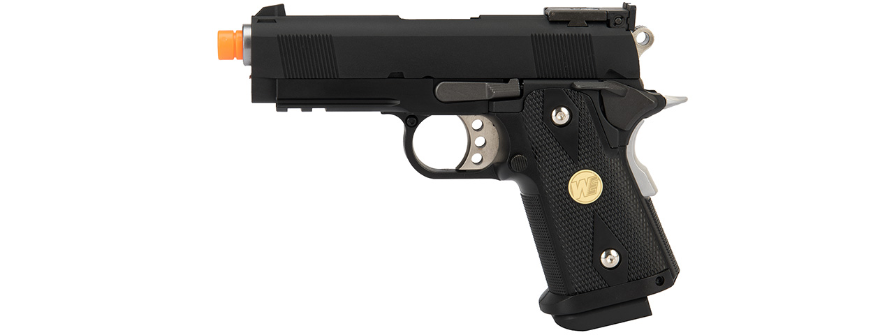 WE Tech 1911 3.8 Baby Hi-Capa Gas Blowback Airsoft Pistol [Version B] (BLACK) - Click Image to Close