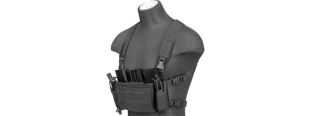 WST MULTIFUNCTIONAL TACTICAL CHEST RIG (Gray) - Click Image to Close