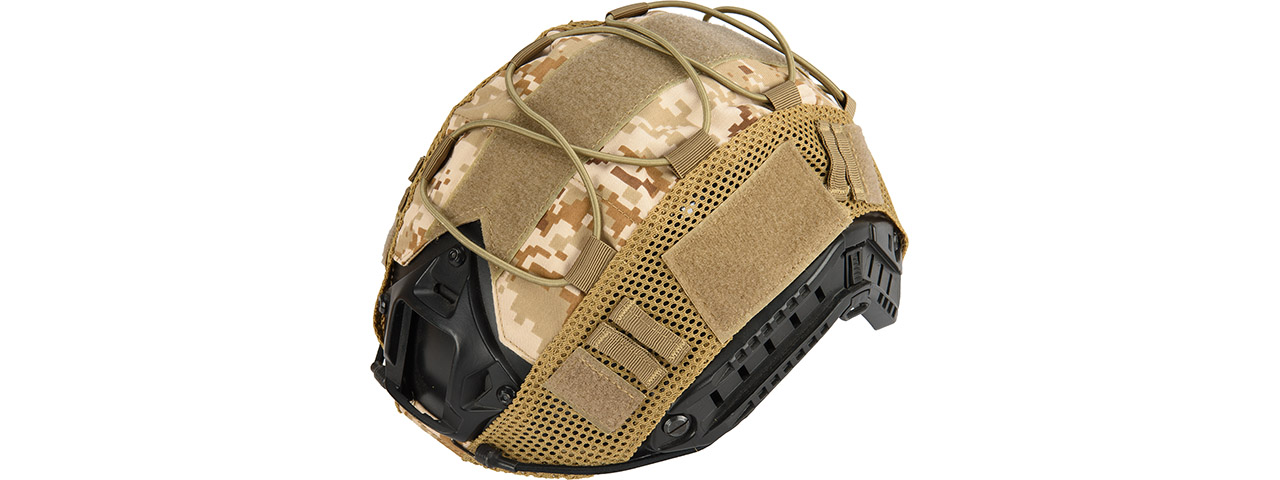 G-Force 1000D Nylon Polyester Helmet Cover (Desert Digital) - Click Image to Close