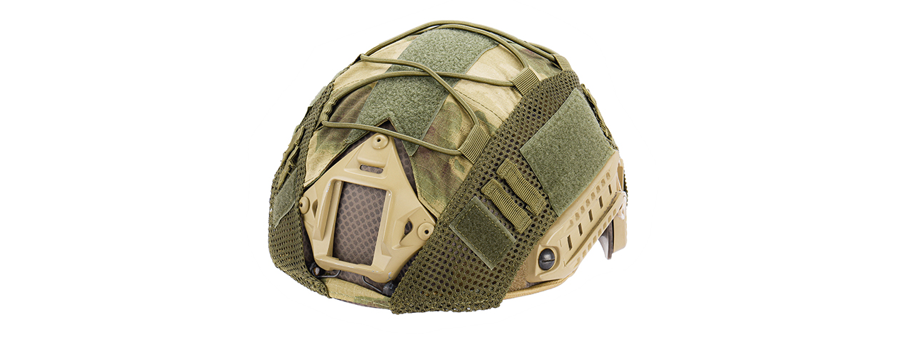 G-FORCE 1000D NYLON POLYESTER BUMP HELMET COVER (FOREST GREEN) - Click Image to Close