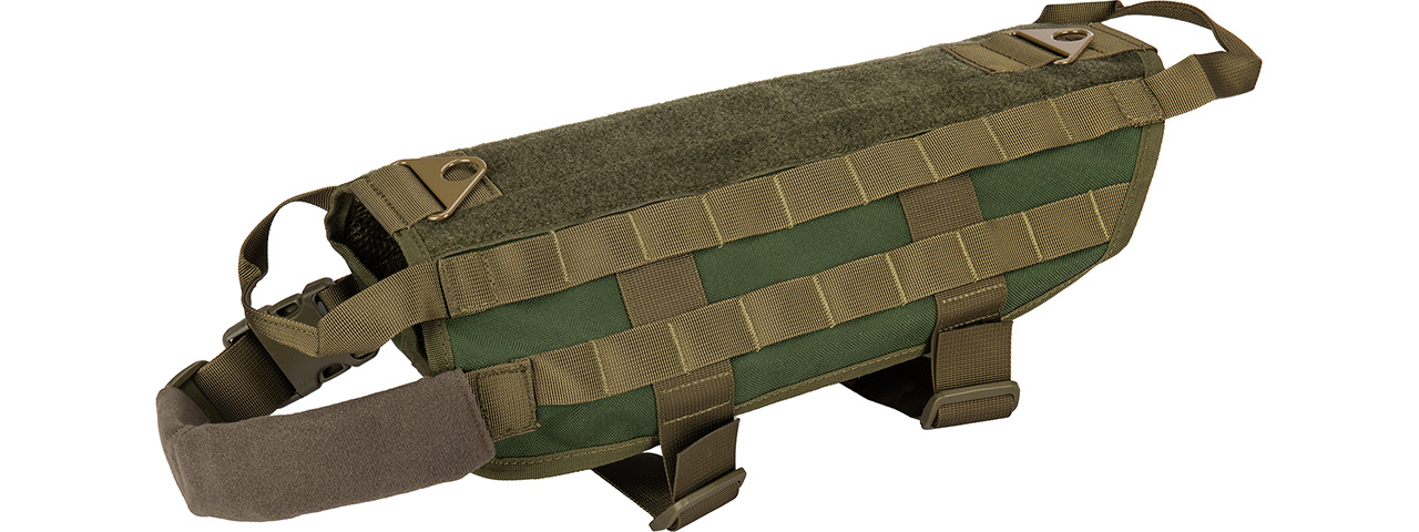Tactical Training Molle Dog Harness (OD), Large - Click Image to Close
