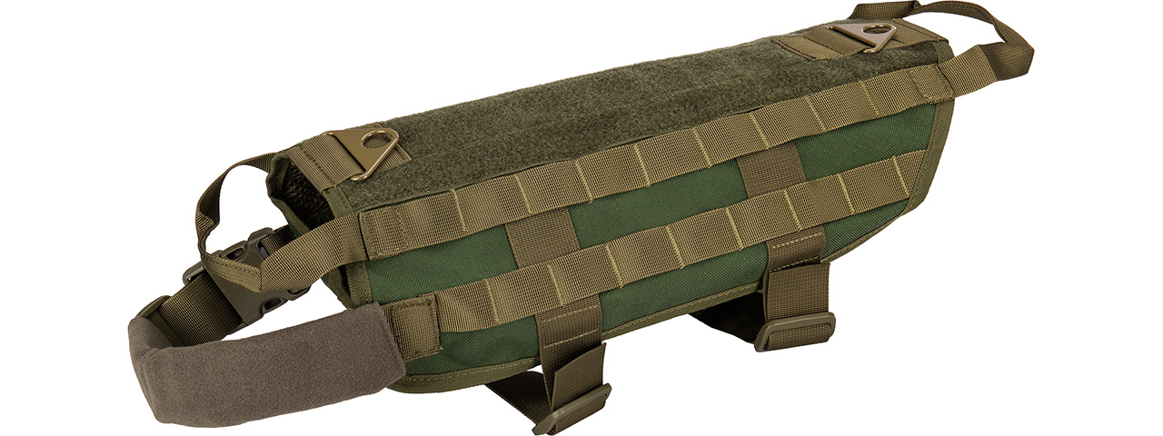 Tactical Training Molle Dog Harness (OD), Med - Click Image to Close