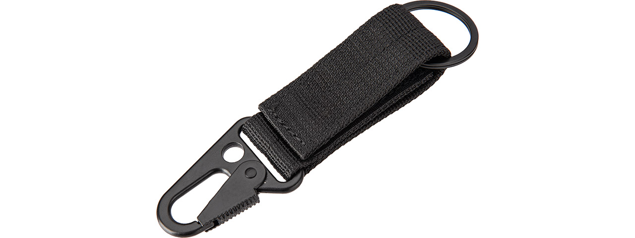 Tactical Wristlet Keychain (Color: Black) - Click Image to Close