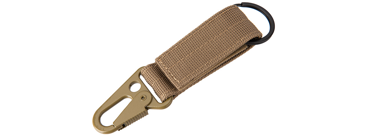 Tactical Wristlet Keychain (Tan) - Click Image to Close
