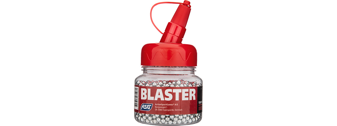 ASG Blaster 0.35g 1500 Round Steel Airgun BBs 4.5mm - Click Image to Close