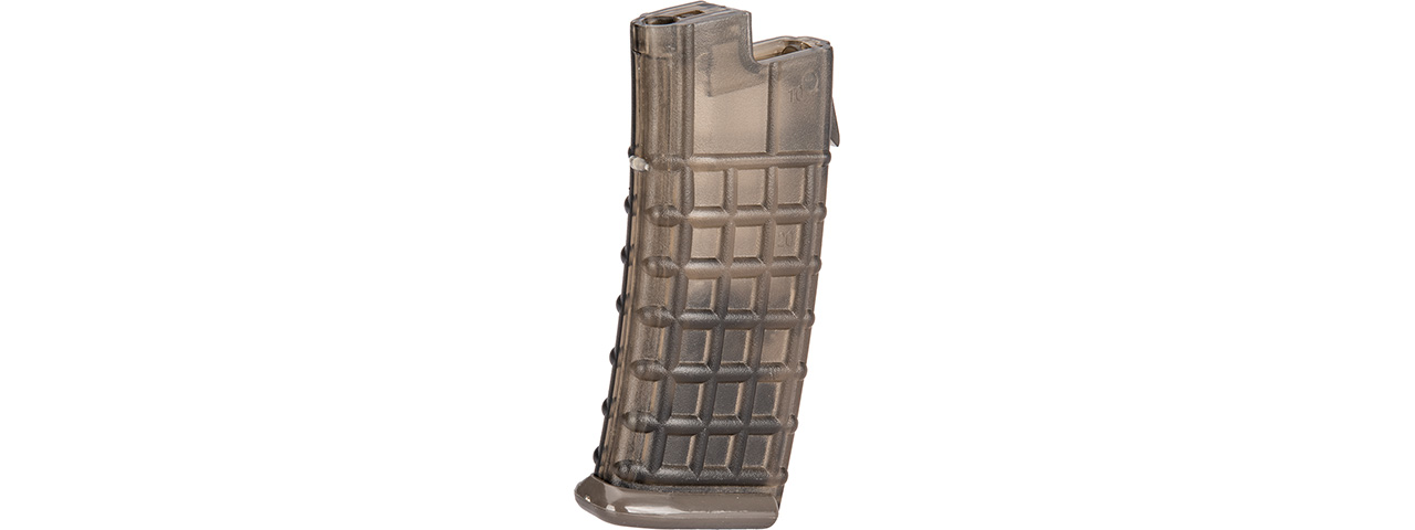 ASG Steyr AUG A1/A2/A3 330 Round High Capacity AEG Magazine (Clear Tan) - Click Image to Close