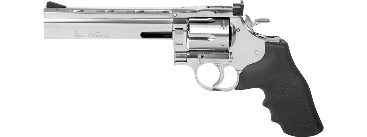 ASG Dan Wesson 715 CO2 Airgun Revolver 6" (Silver) - Click Image to Close