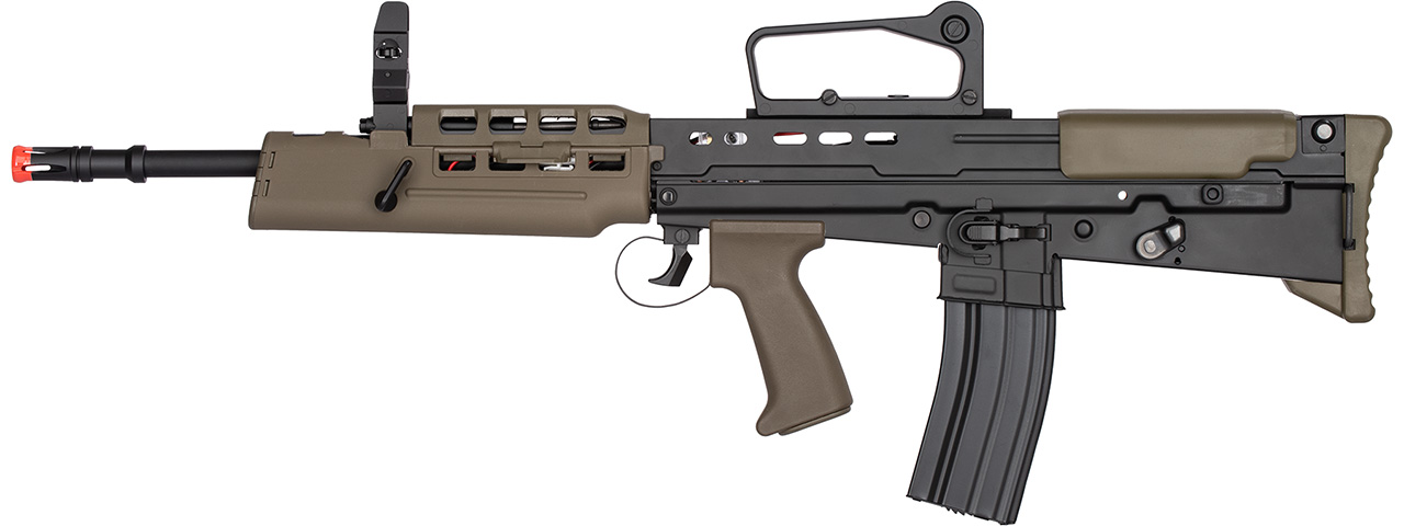 ICS ProLine L85A2 Airsoft AEG Rifle (Black & OD Green) - Click Image to Close