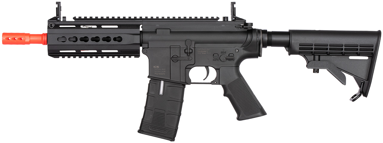 ICS CXP-15 Keymod Sportline AEG Airsoft Rifle w/ LE Stock (Black) - Click Image to Close