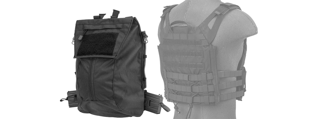 WST Tactical Vest 2.0 Accessory Backpack Attachment I, Black - Click Image to Close