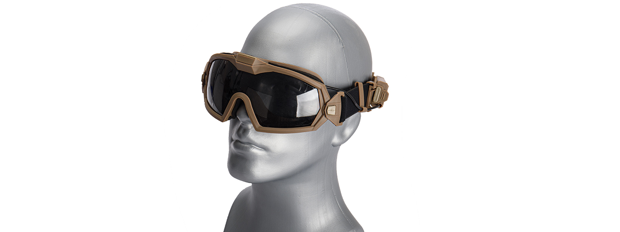 G-Force Tactical Anti-Fog Goggles (Tan) - Click Image to Close