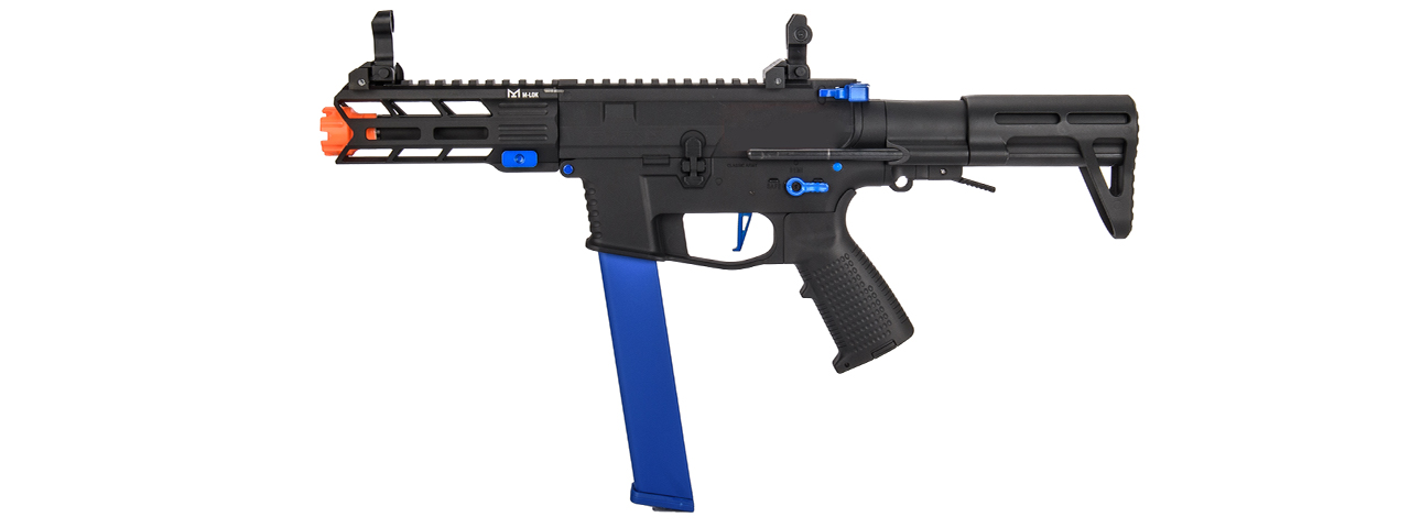 Classic Army Nemesis X9 AEG Airsoft SMG (Black/Blue) - Click Image to Close