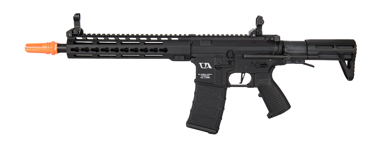 Classic Army KM10 ARS4 10" M-LOK M4 Airsoft AEG Rifle w/ PDW Stock (Black) - Click Image to Close