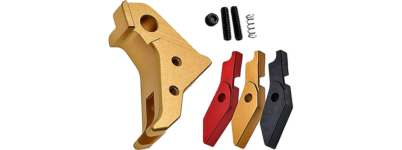 COWCOW Tactical G-Series Pistol Trigger (Gold) - Click Image to Close