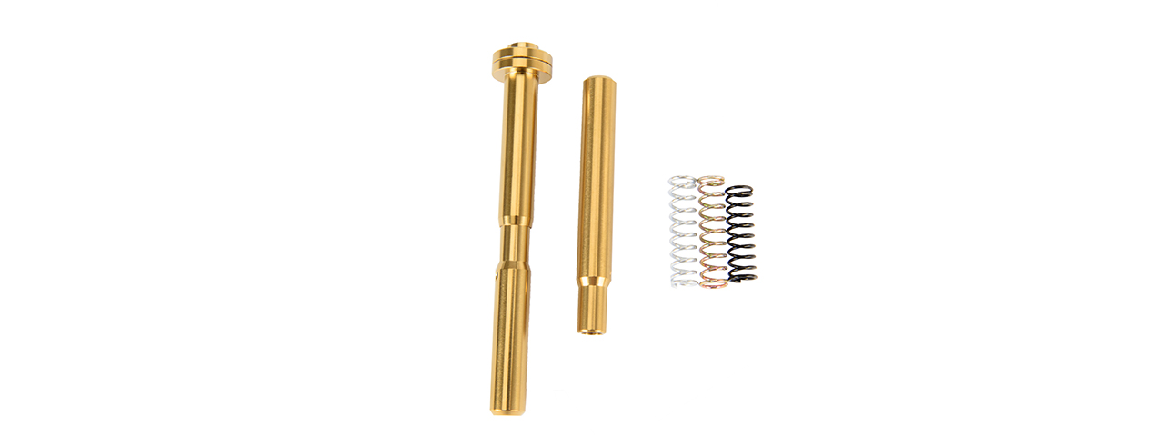 COWCOW CNC Stainless Steel Adjustable Spring Guide Rod for TM Hi-Capa Pistols (Gold) - Click Image to Close