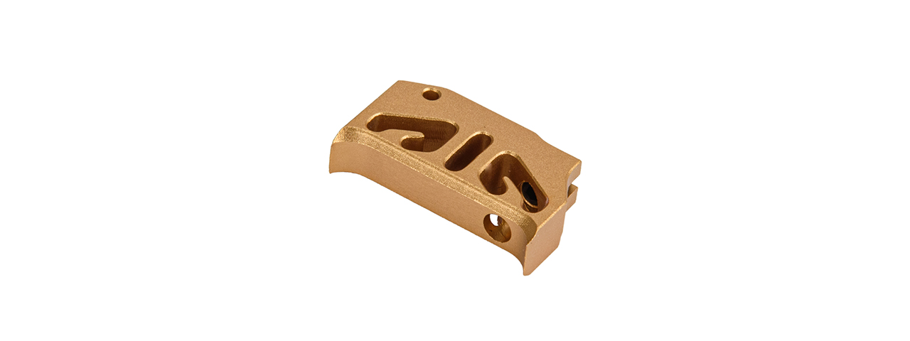 CowCow Type 2 CNC Aluminum Trigger for TM Hi-Capa/1911 Pistols (Gold) - Click Image to Close