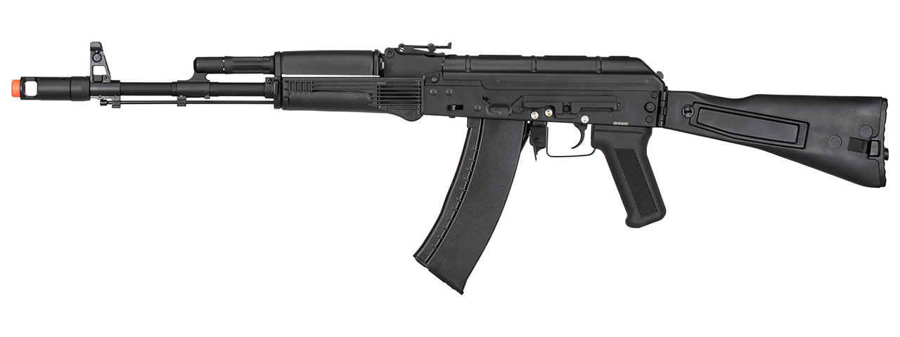 Double Bell AK-74MN Airsoft AEG Rifle w/ Folding Stock (BLACK) - Click Image to Close