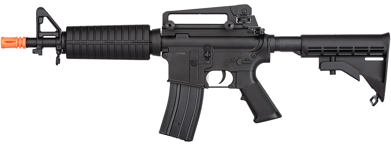 Double Bell M4 CQB AEG Airsoft Rifle w/ Metal Gearbox [Polymer Body] (BLACK) - Click Image to Close