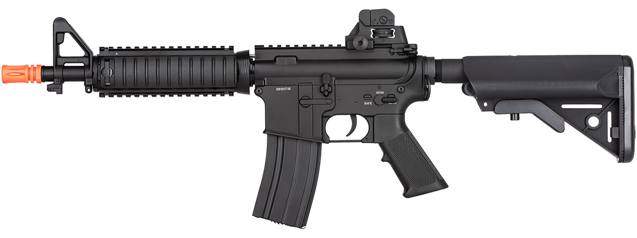 Double Bell M4 CQB RIS AEG Full Metal Airsoft Rifle (BLACK) - Click Image to Close