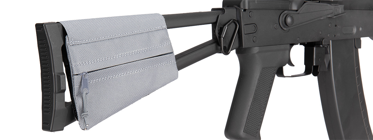 Double Bell AK Tactical Stock Pouch (GRAY) - Click Image to Close