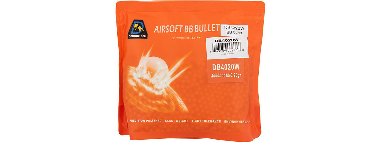 Double Bell 0.20G Airsoft BBs [4000rds] (PEARL WHITE) - Click Image to Close