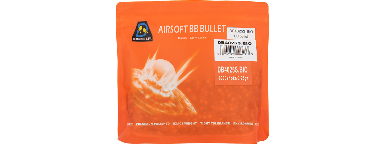 Double Bell 0.25G Biodegradable BBs [3000rds] (TWO TONE) - Click Image to Close