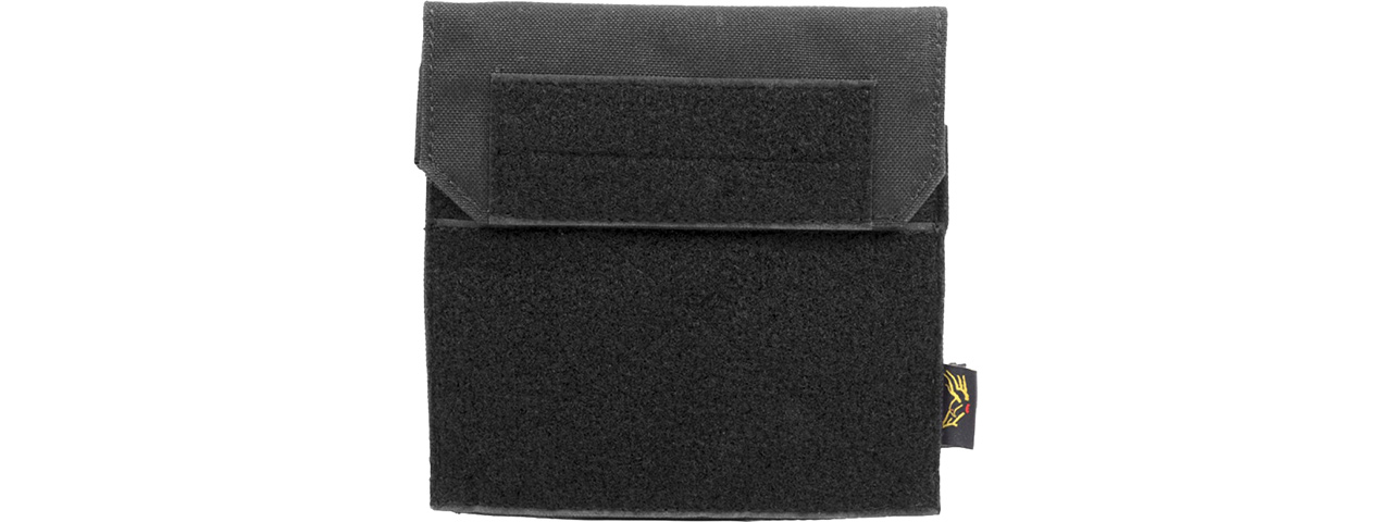 Flyye Industries Soft Hook & Loop MOLLE Admin Panel - BLACK - Click Image to Close