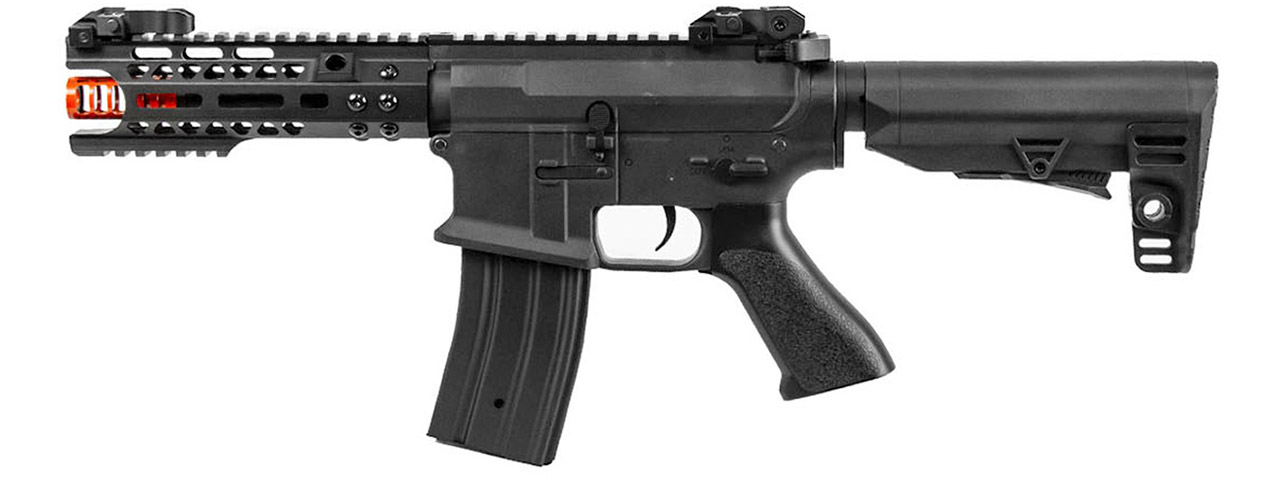 JG Golden Eagle E6597 7" M4 M-LOK AEG Rifle (Black) - Click Image to Close