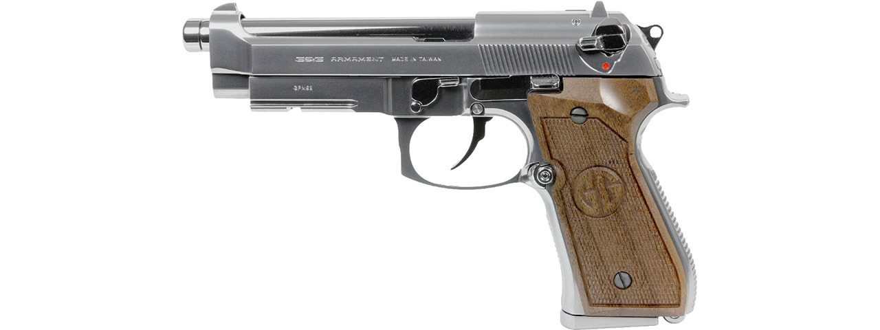 G&G GPM92 GP2 GBB Pistol, Silver Limited Edition - Click Image to Close