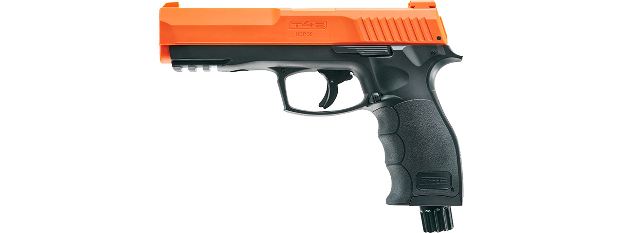 Umarex T4E P2P HDP 50 Cal Pepperball Gun (Black / Orange) - Click Image to Close