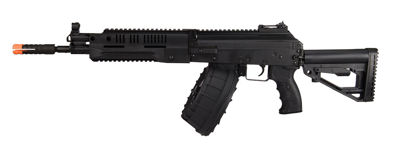 LCT LCK-16 Steel AEG Rifle w/ ASTER V2 SE Expert & Side-Folding Stock (Black) - Click Image to Close