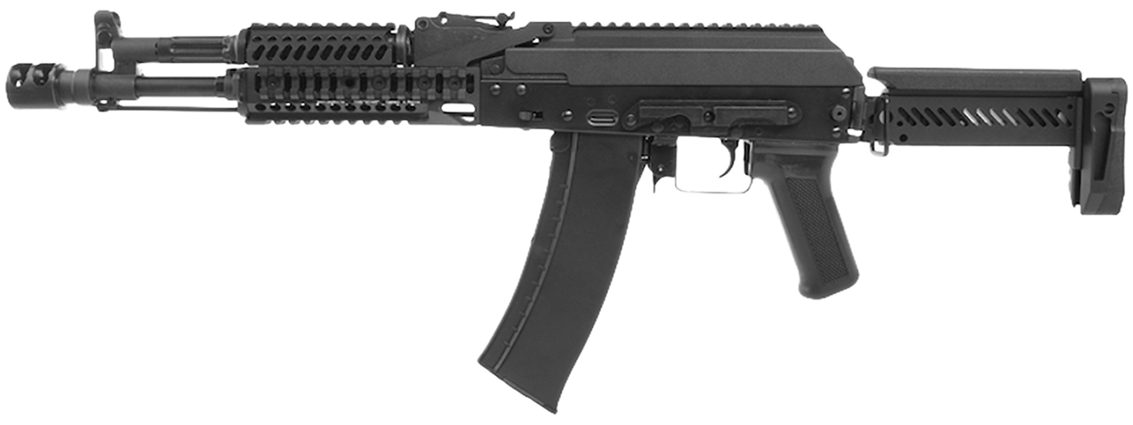 LCT ZK-104 AK AEG Rifle w/ Folding Stock (Black) - Click Image to Close