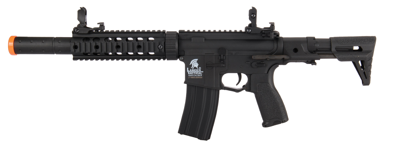 Lancer Tactical Gen 2 M4 Carbine w/ PDW Stock (Color: Black) - Click Image to Close