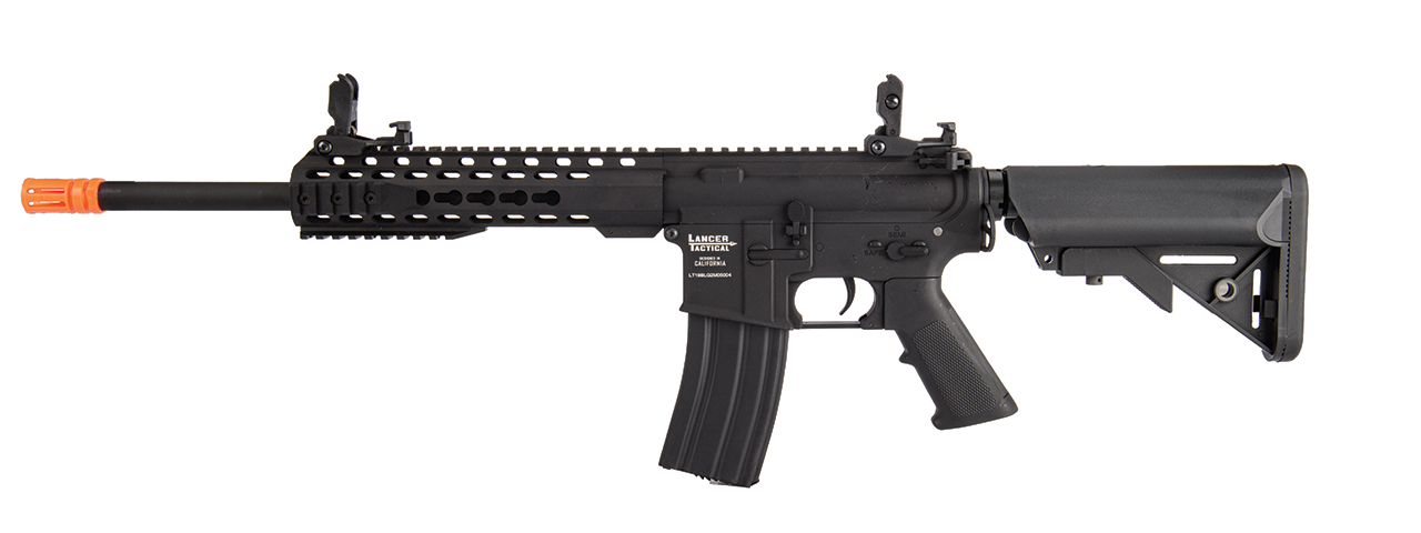 Lancer Tactical LT-19BL-G2-M Gen 2 Airsoft M4 Carbine 10" AEG Rifle (Black) - Click Image to Close