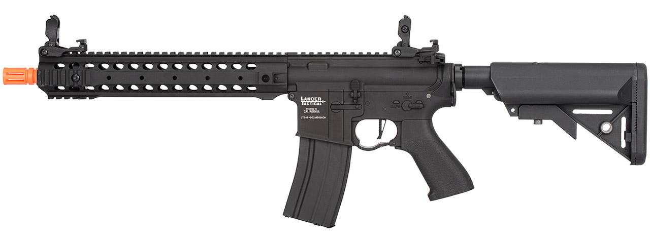 Lancer Tactical LT-24 ProLine Series 12" M4 AEG Rifle [High FPS] (Black) - Click Image to Close