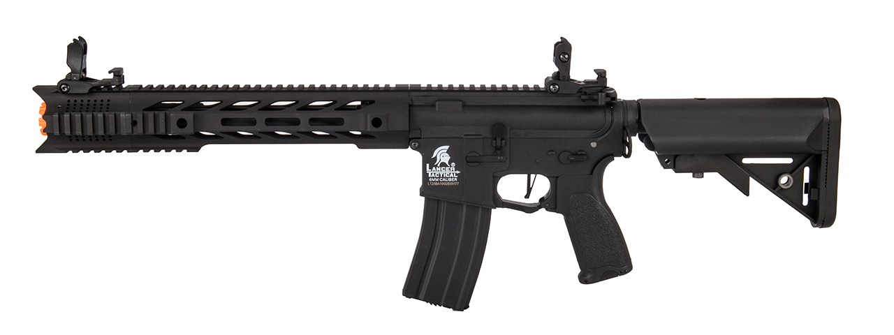 Lancer Tactical Hybrid Gen 2 10" Interceptor M4 Airsoft AEG Rifle (Color: Black) - Click Image to Close