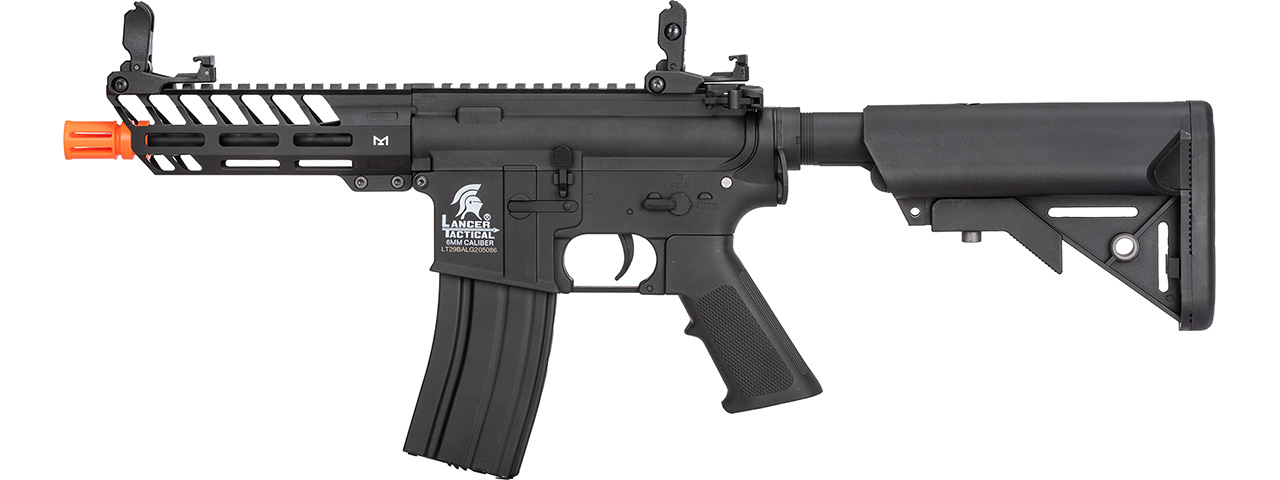 Lancer Tactical Low FPS 7" M-LOK M4 Airsoft Rifle (Color: Black) - Click Image to Close