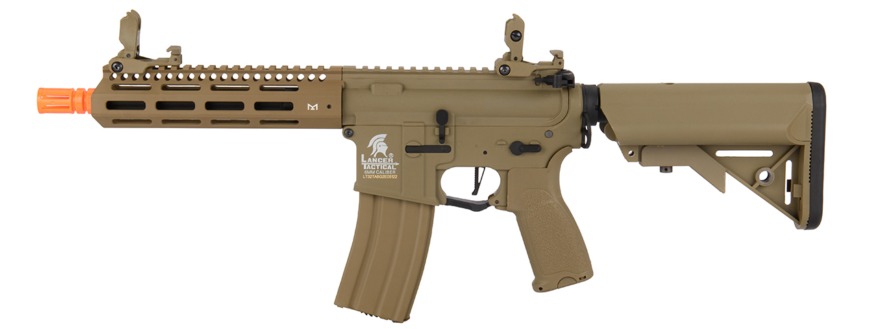 Lancer Tactical Hybrid Gen 2 Hellion 8" M4 Airsoft AEG (Tan) - Click Image to Close