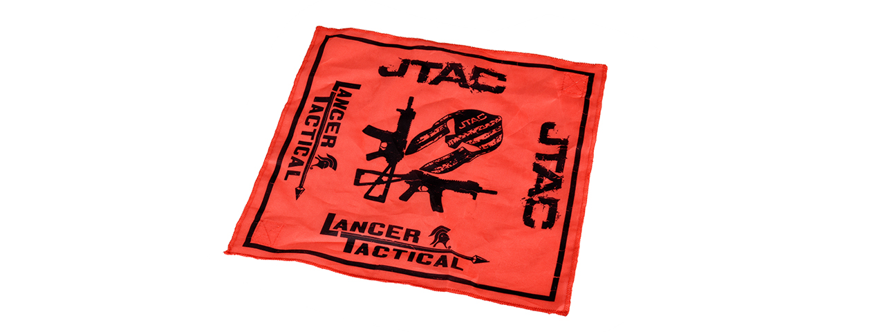 DEAD RAG w/ LANCER TACTICAL LOGO, RED - Click Image to Close