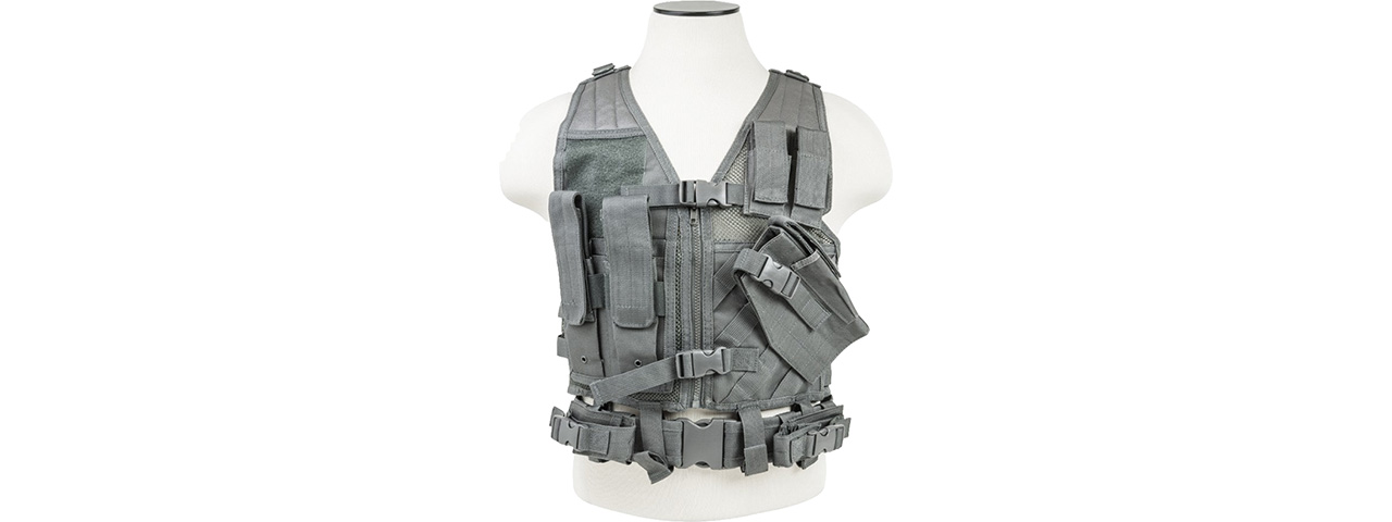 VISM by NCSTAR TACTICAL VEST, URBAN GRAY (MED-2XL) - Click Image to Close