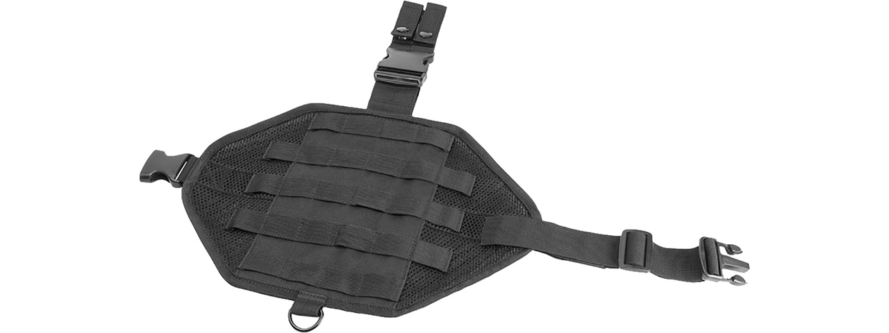 VISM by NcSTAR DROP LEG MOLLE PANEL, BLACK - Click Image to Close