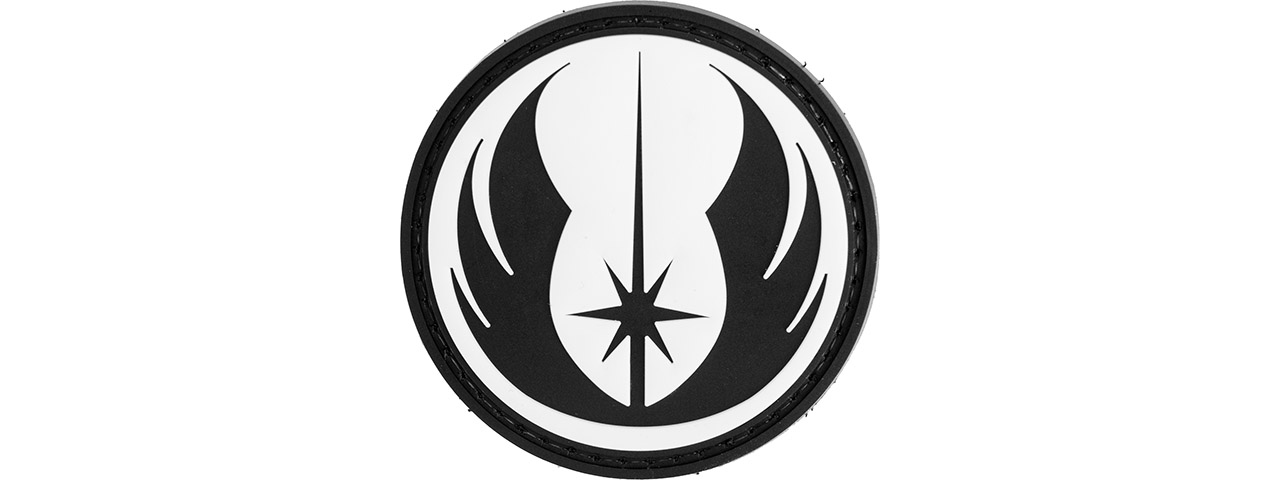 Jedi Order Symbol PVC Morale Patch (Black) - Click Image to Close