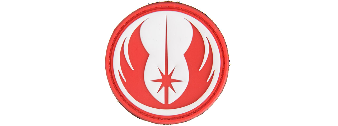 Jedi Order Symbol PVC Morale Patch (Red) - Click Image to Close