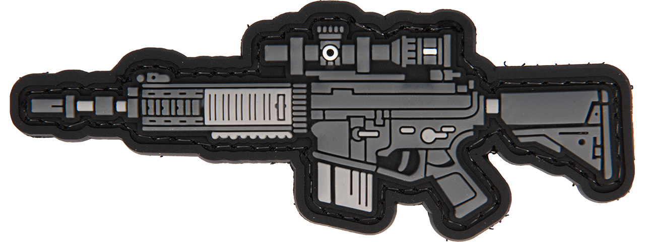 PVC Morale Patch SR25K (Color: Grey) - Click Image to Close