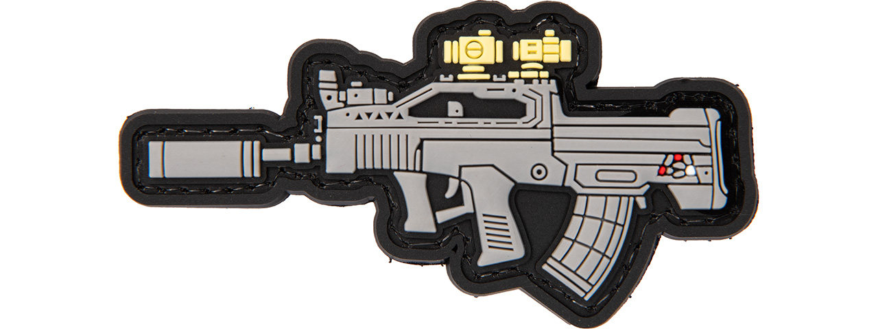 PVC Morale Patch Type 97 (Color: Grey) - Click Image to Close