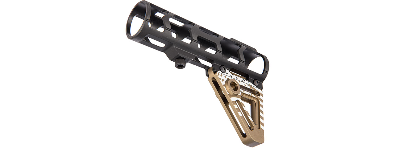 Ranger Armory Aluminum Patriot Stock (Gold/Black) - Click Image to Close