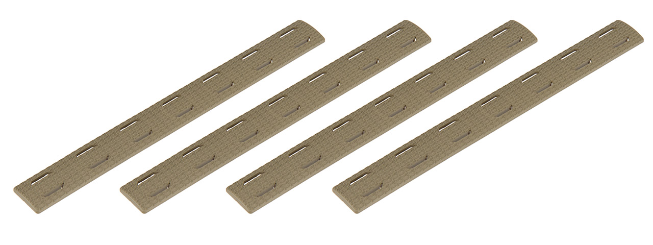 Ranger Armory 7-Section M-Lok Narrow Rail Panels, 4pc (Tan) - Click Image to Close